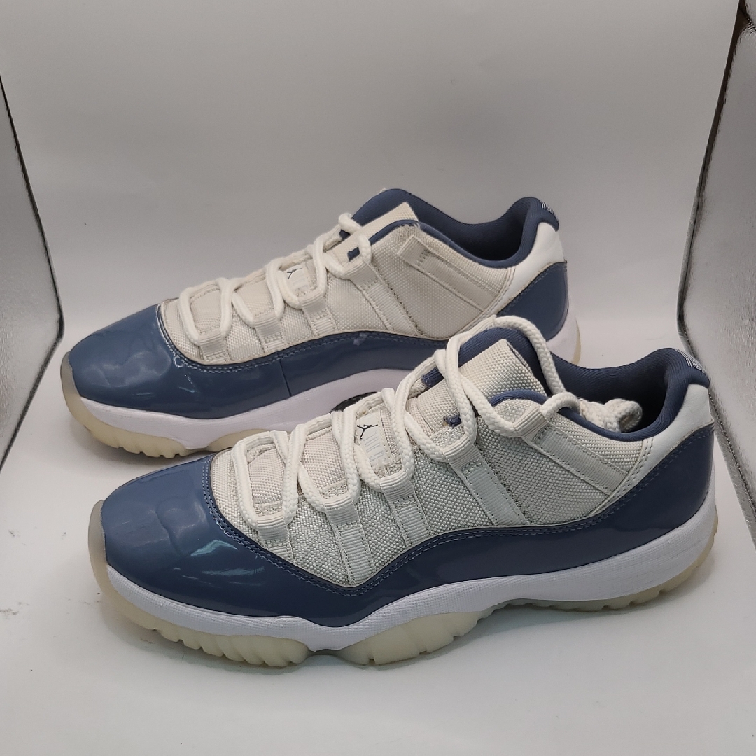 Air Jordan 11 Retro Low Sneakers - Diffused Blue Size 8 Fv5104-104